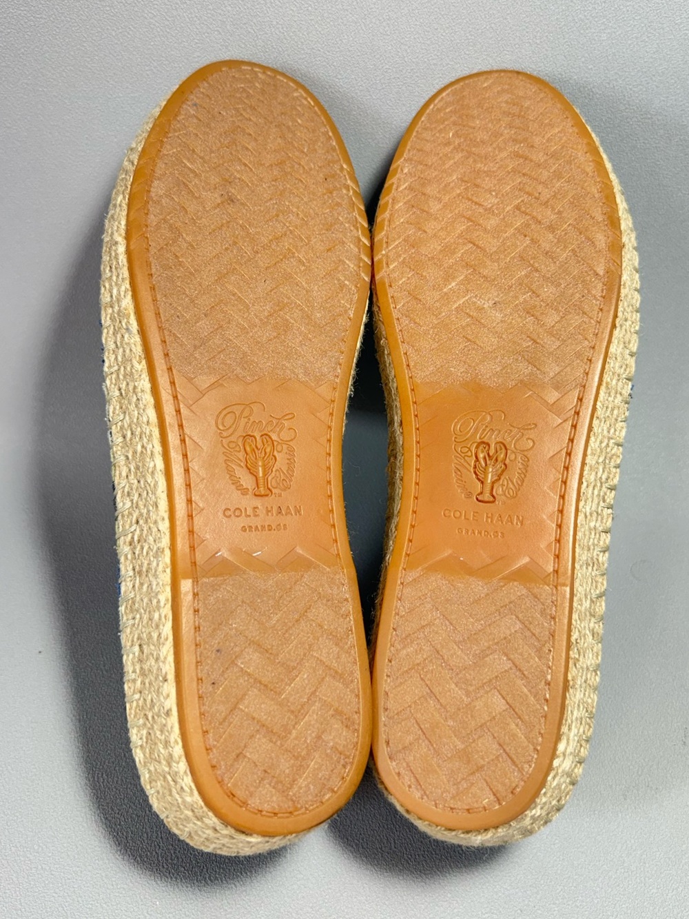Cole Haan Blue & White Espadrille Slip-On Loafers NWOT - Picture 8 of 12